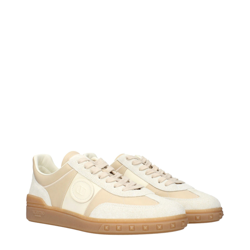 Baskets Basses en Tissu Beige Valentino Garavani pour Homme