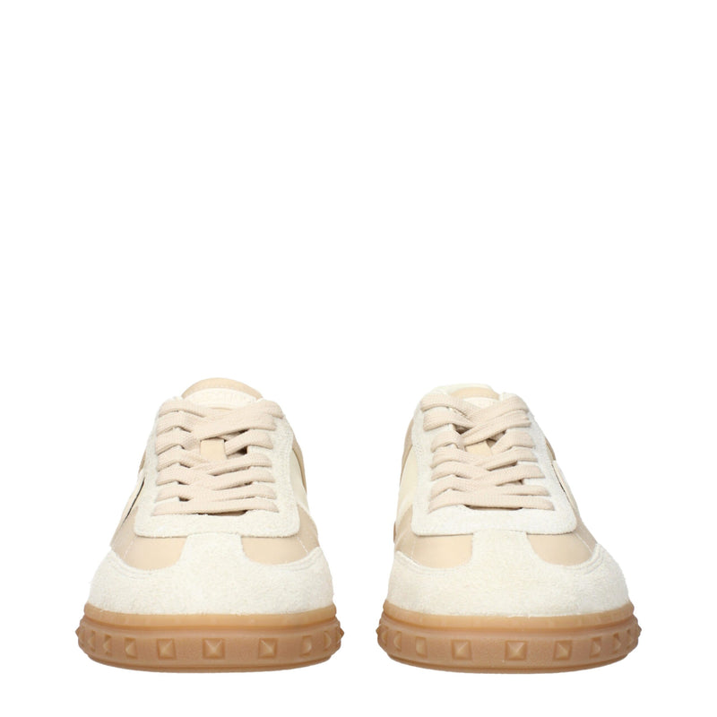 Baskets Basses en Tissu Beige Valentino Garavani pour Homme