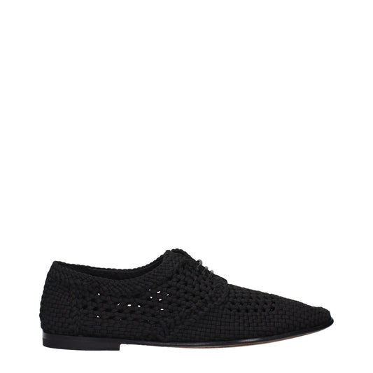 Dolce & Gabbana Oxfords en tissu noir - Chaussures élégantes
