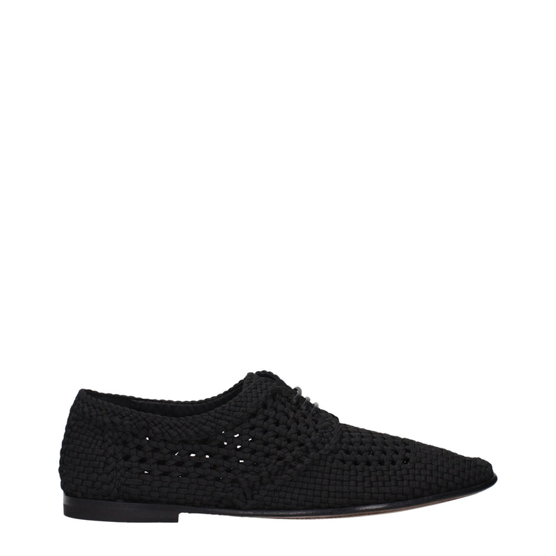 Dolce & Gabbana Oxfords en tissu noir - Chaussures élégantes