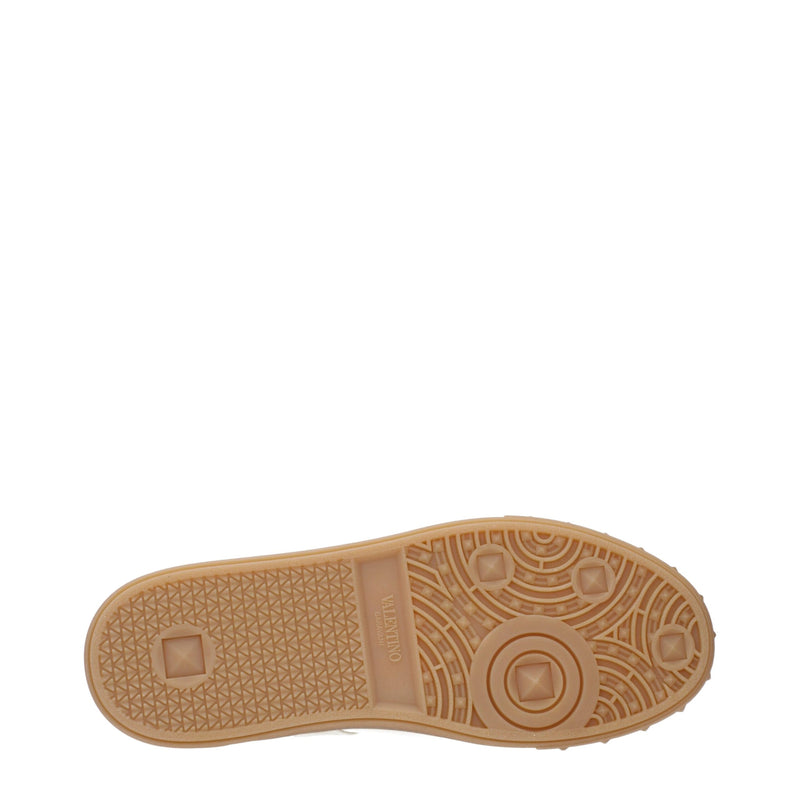 Baskets Basses en Tissu Beige Valentino Garavani pour Homme