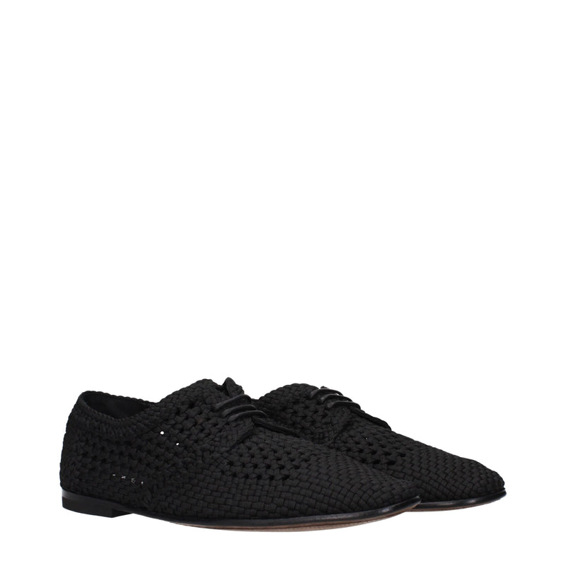Dolce & Gabbana Oxfords en tissu noir - Chaussures élégantes