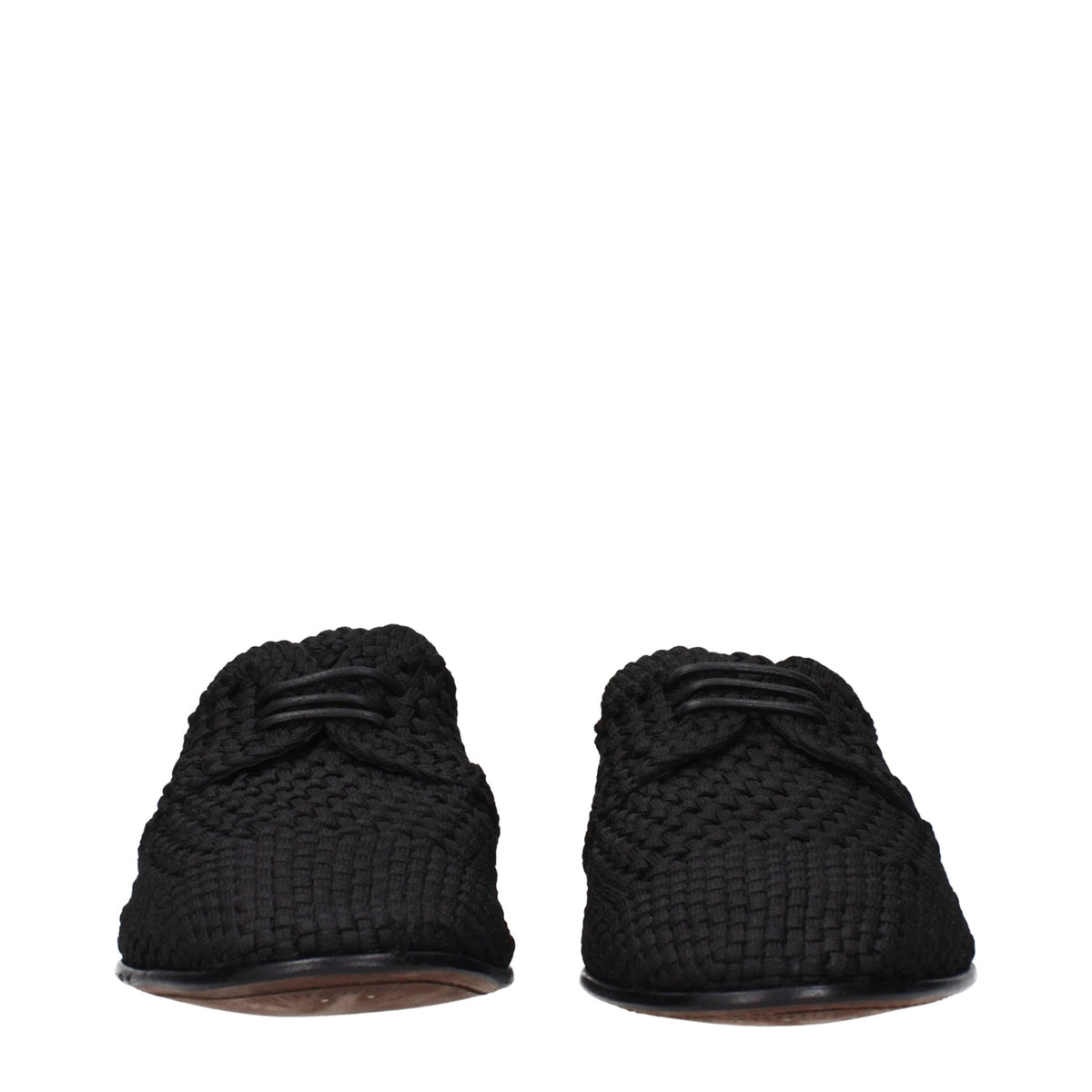 Dolce & Gabbana Black Fabric Oxfords and Derbies - Elegant Footwear