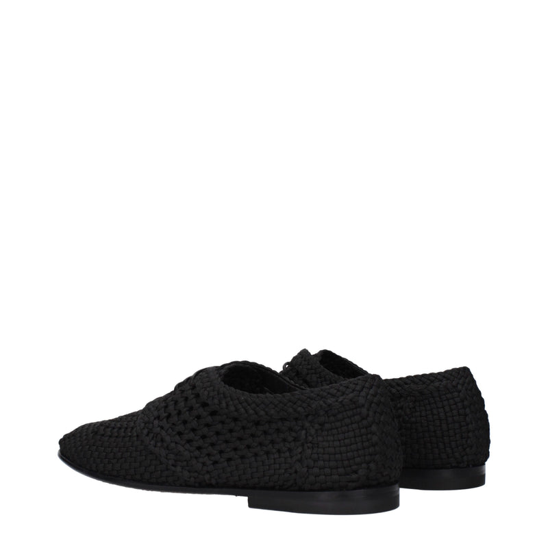 Dolce & Gabbana Oxfords en tissu noir - Chaussures élégantes