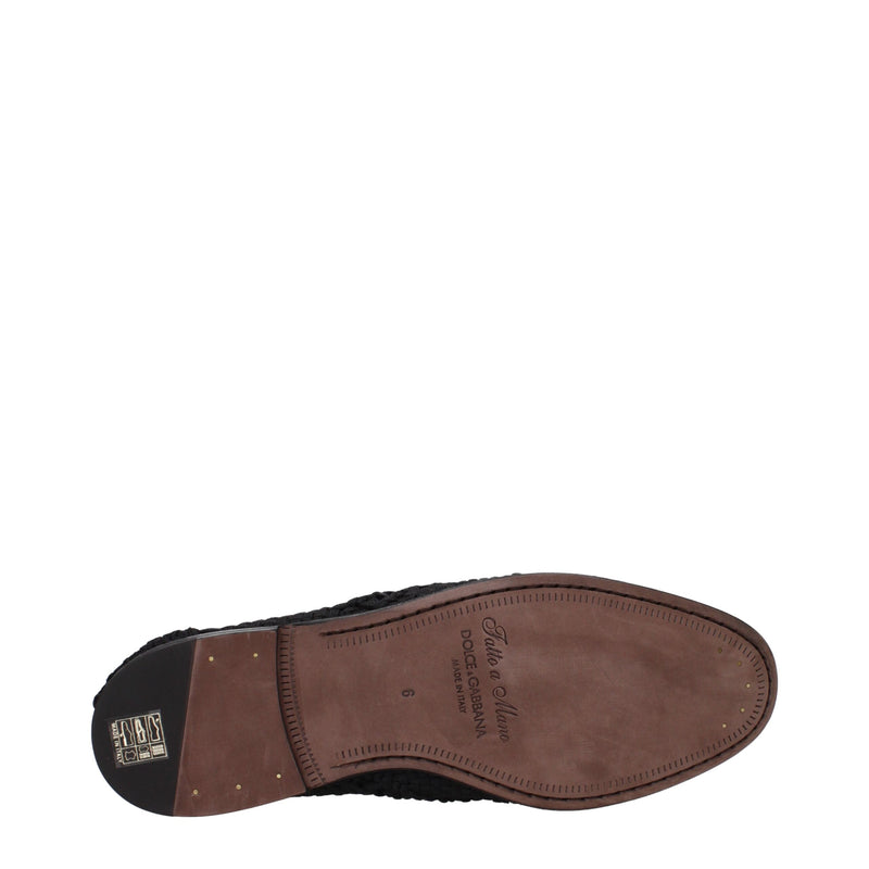 Dolce & Gabbana Oxfords en tissu noir - Chaussures élégantes