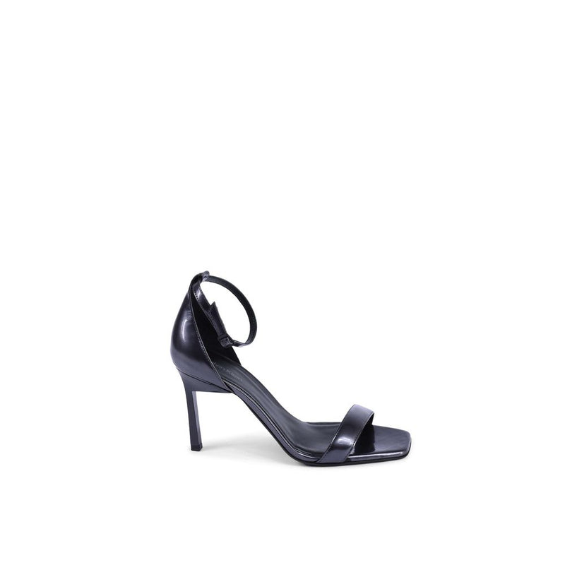 Calvin Klein Sandales à Talons Aiguilles en Cuir Noir
