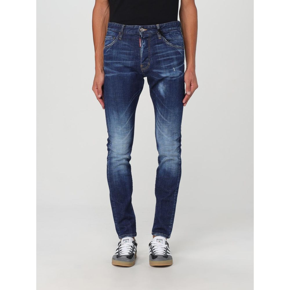 Dsquared² Blue Cotton Skinny Jeans - Stylish and Durable