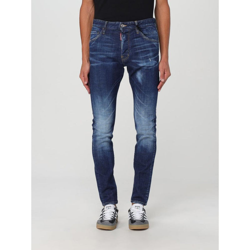 Dsquared² Blue Cotton Skinny Jeans for Men