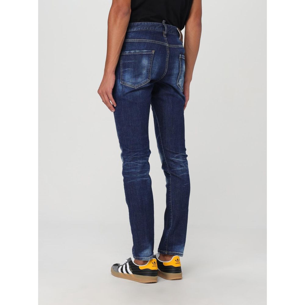 Dsquared² Blue Cotton Skinny Jeans - Stylish and Durable