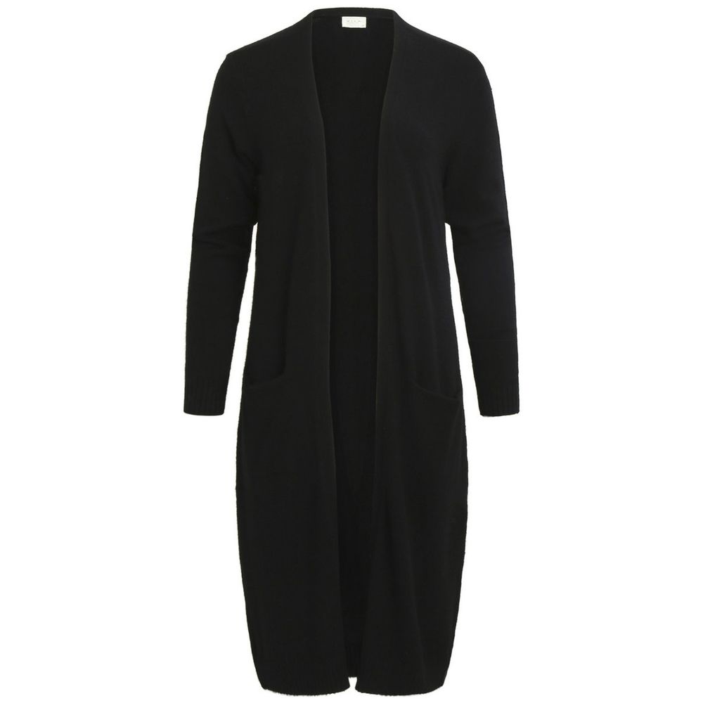 Vila Clothes Black Nylon Cardigan for Women - Stylish & Versatile