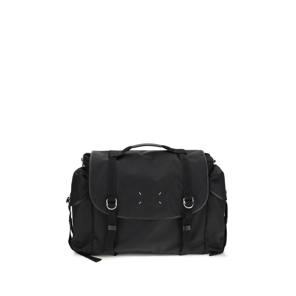 Sac bandoulière Margiela en polyamide noir