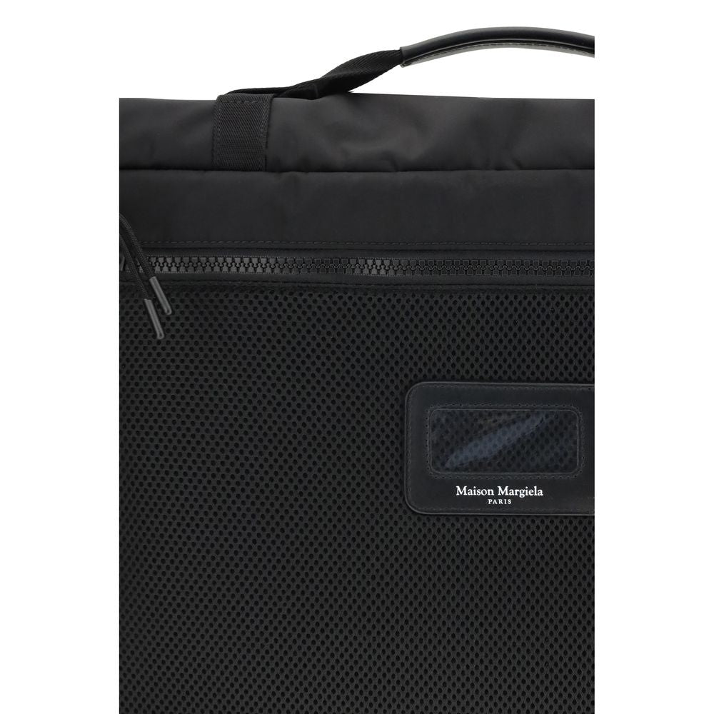 Sac bandoulière Margiela en polyamide noir