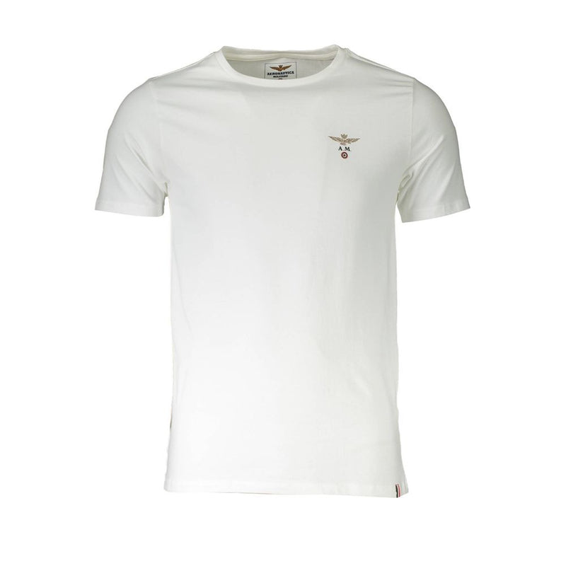 T-shirt homme en coton blanc Aeronautica Militare