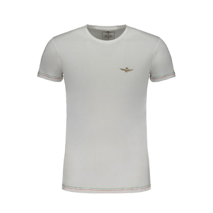 T-shirt en coton blanc Aeronautica Militare