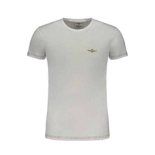 T-shirt en coton blanc Aeronautica Militare