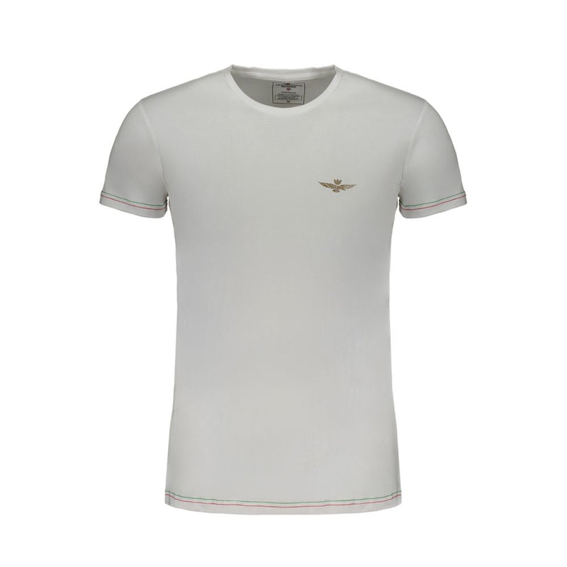 T-shirt en coton blanc Aeronautica Militare