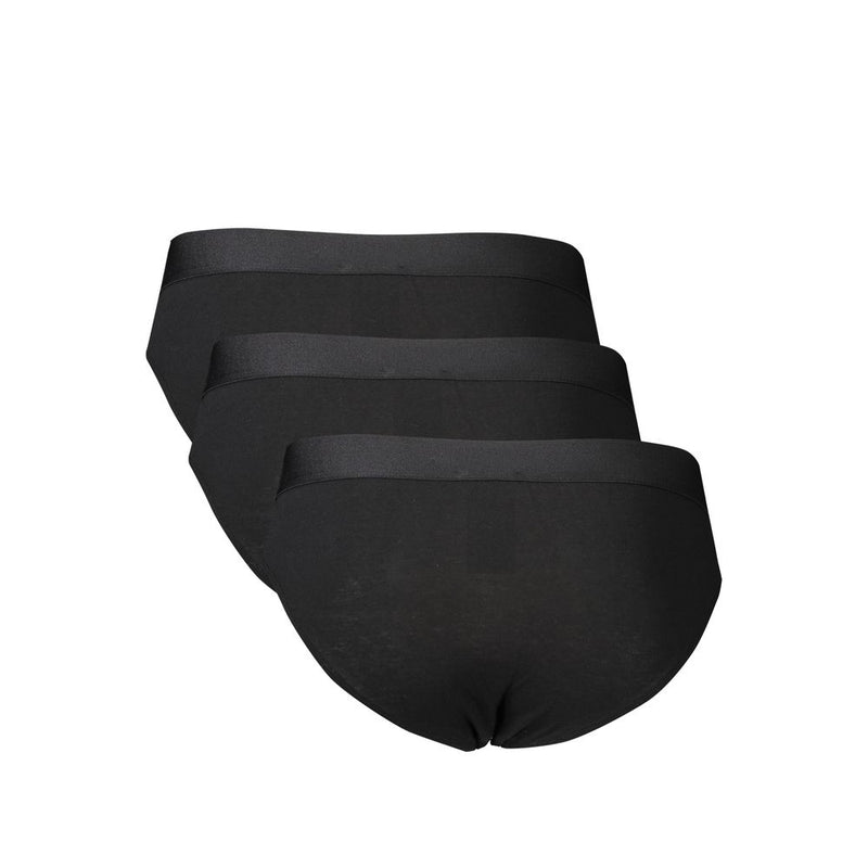 Bikkembergs Black Cotton Underwear - Fluo Slip Tri Pack