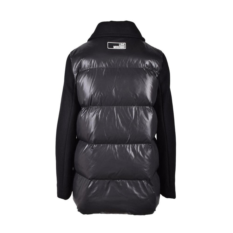 Love Moschino Black Polyester Puffer Jacket for Women