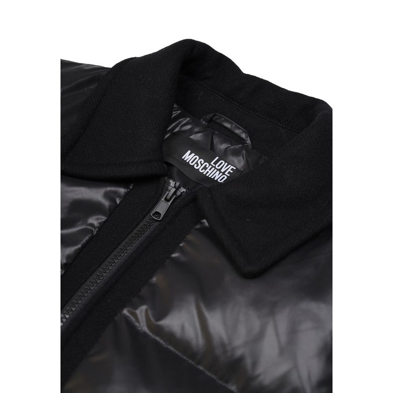 Love Moschino Black Polyester Puffer Jacket for Women