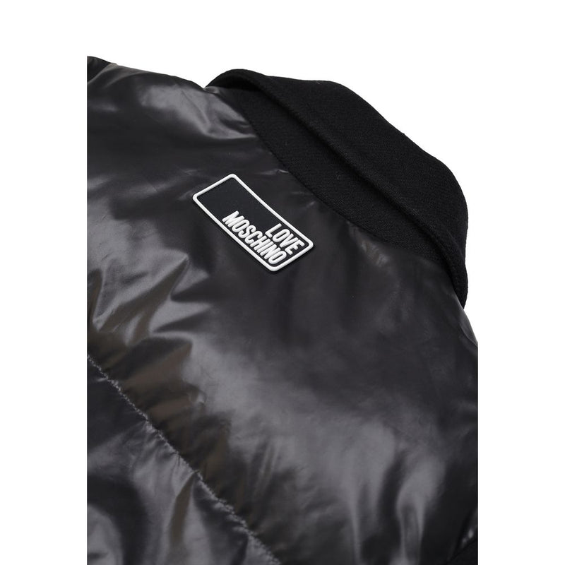 Love Moschino Black Polyester Puffer Jacket for Women