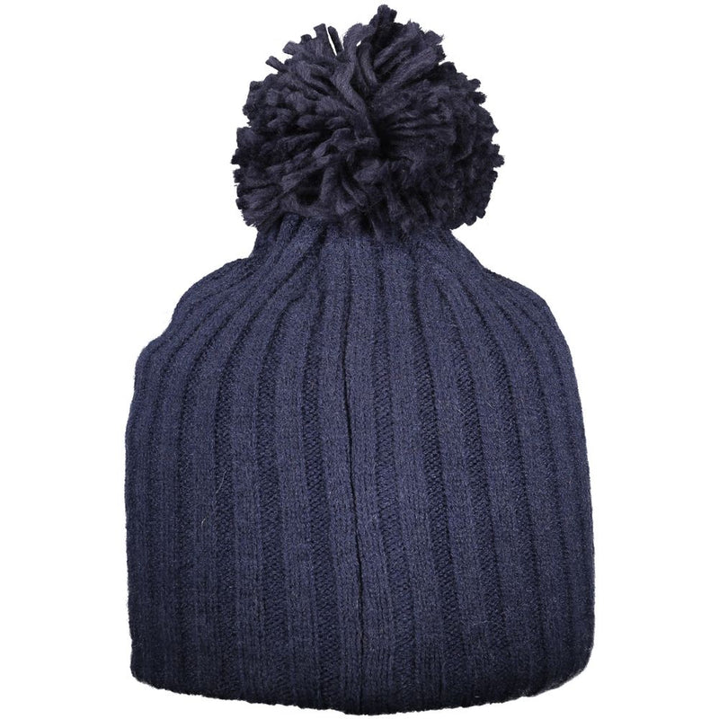 Norway 1963 Blue Pompom Hat - Chic Winter Accessory for Women