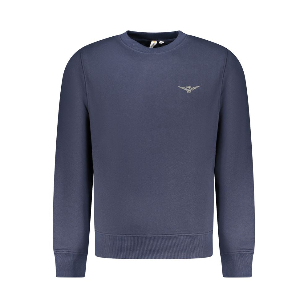 Accademia Militare Blue Cotton Men Sweater - Stylish Comfort