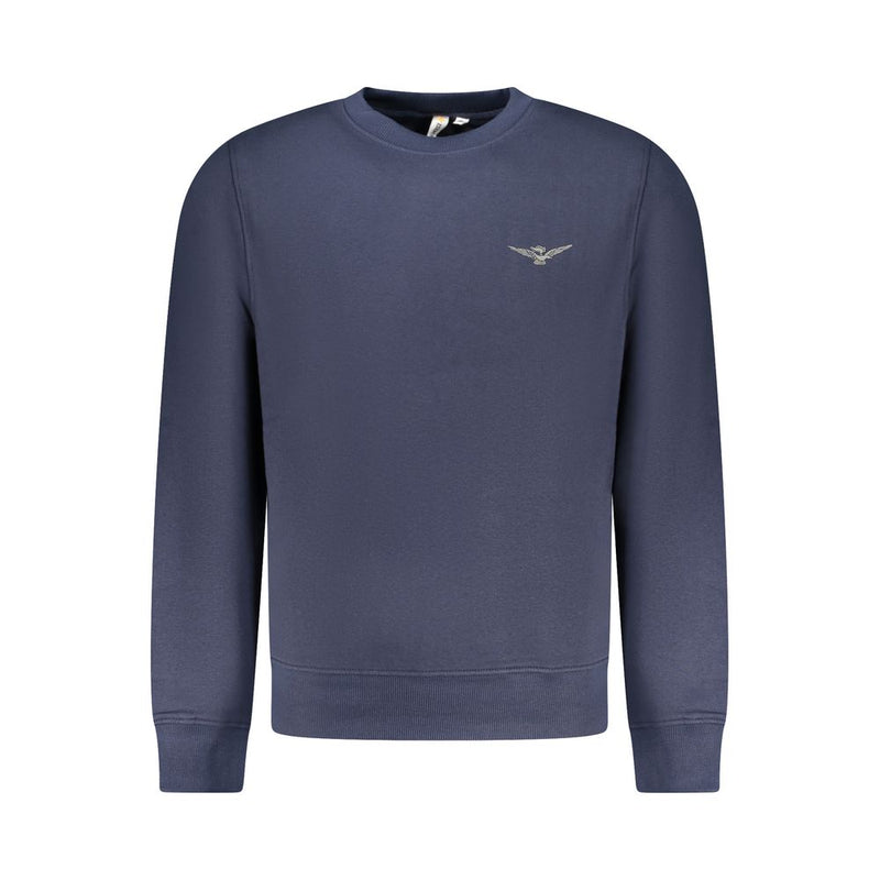 Accademia Militare Blue Cotton Men Sweater - Stylish Comfort