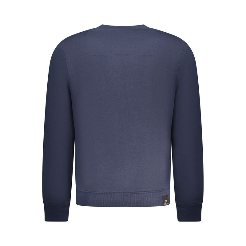 Accademia Militare Blue Cotton Men Sweater - Stylish Comfort