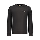 Accademia Militare Black Cotton Men's Sweater - Stylish Comfort