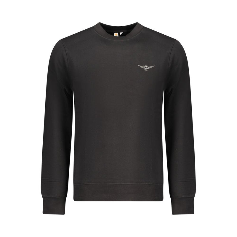 Accademia Militare Black Cotton Men's Sweater - Stylish Comfort