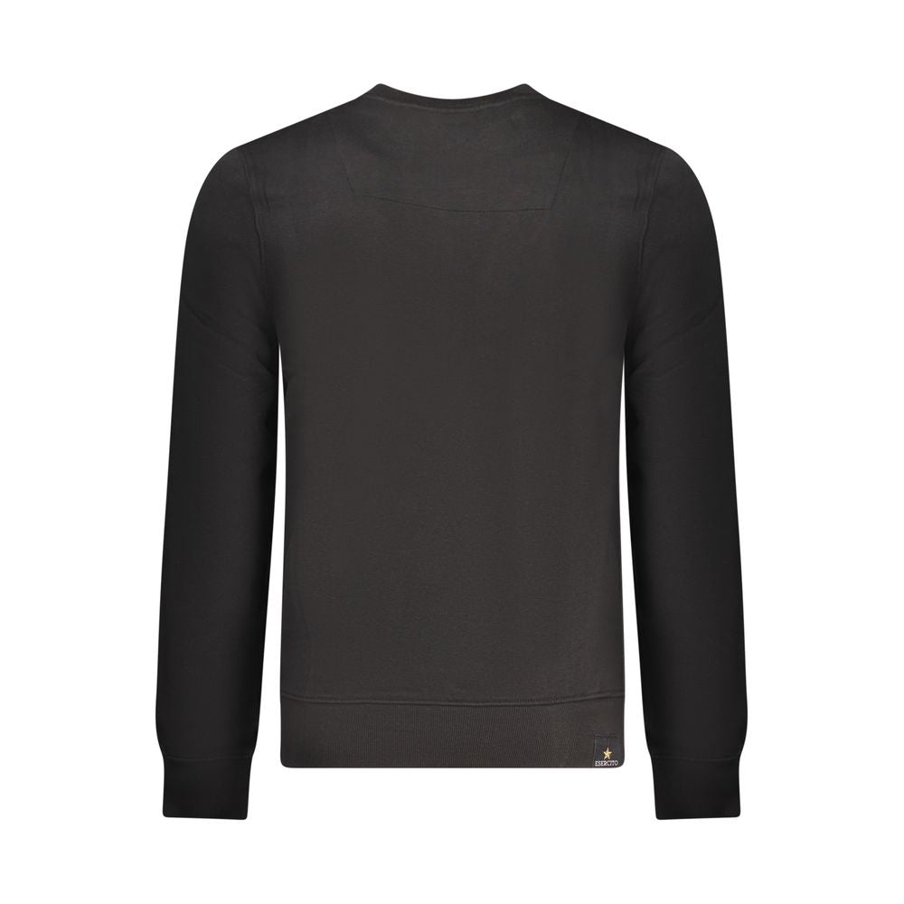 Accademia Militare Black Cotton Men's Sweater - Stylish Comfort