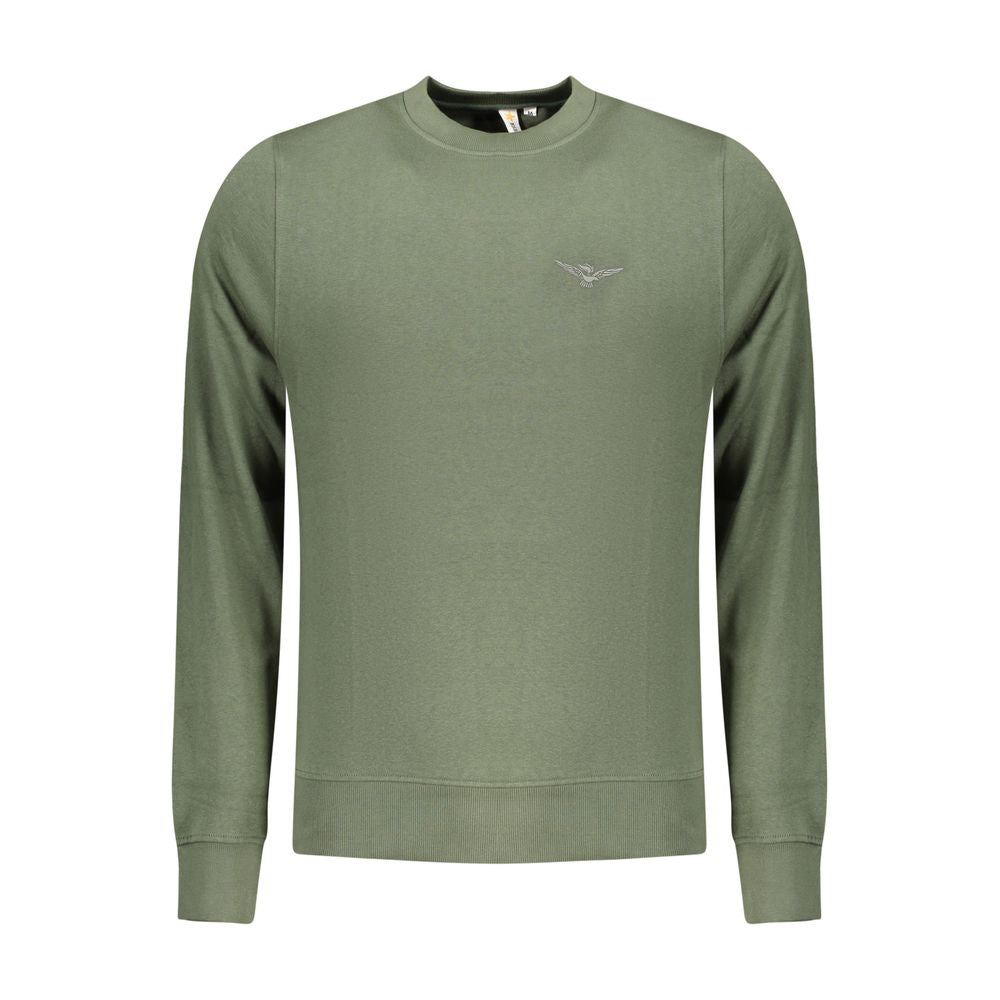 Accademia Militare Green Cotton Sweater for Men - Luxury Streetwear