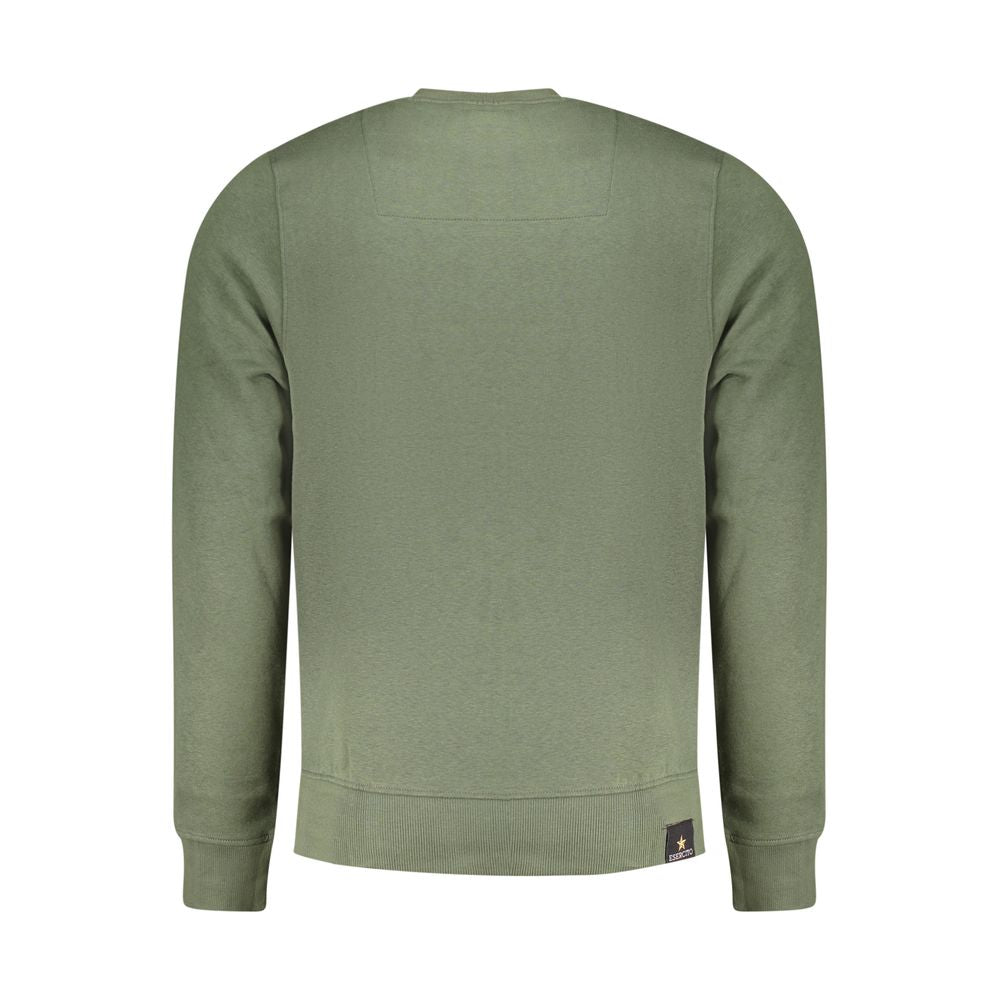 Accademia Militare Green Cotton Sweater for Men - Luxury Streetwear