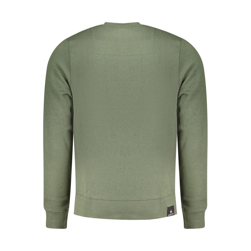 Accademia Militare Green Cotton Men Sweater - Luxury Streetwear