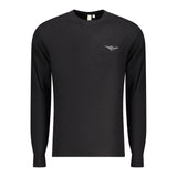 Accademia Militare Black Cotton Men's Sweater - Timeless Elegance