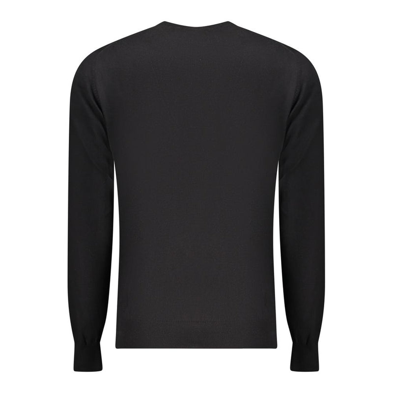 Accademia Militare Black Cotton Men's Sweater - Timeless Elegance