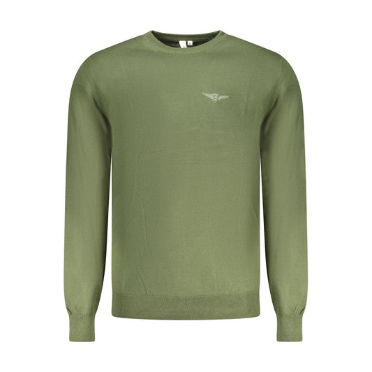 Pull homme en coton vert Accademia Militare