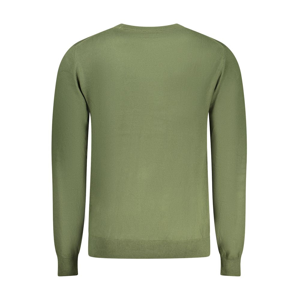 Accademia Militare Green Cotton Men Sweater - Stylish Comfort