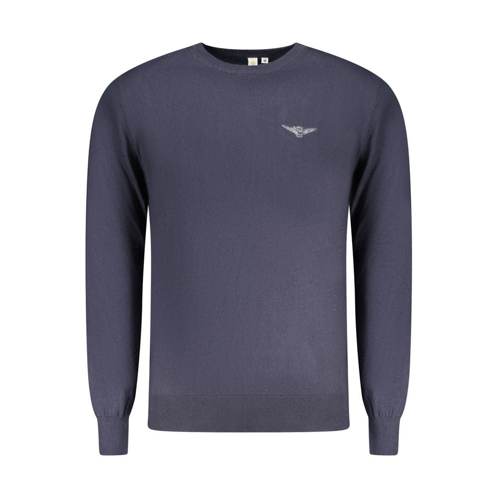 Accademia Militare Blue Cotton Men's Sweater - Luxurious Comfort