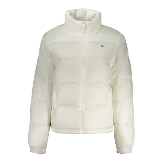 Tommy Hilfiger Women's White Polyester Jacket - Sustainable Style