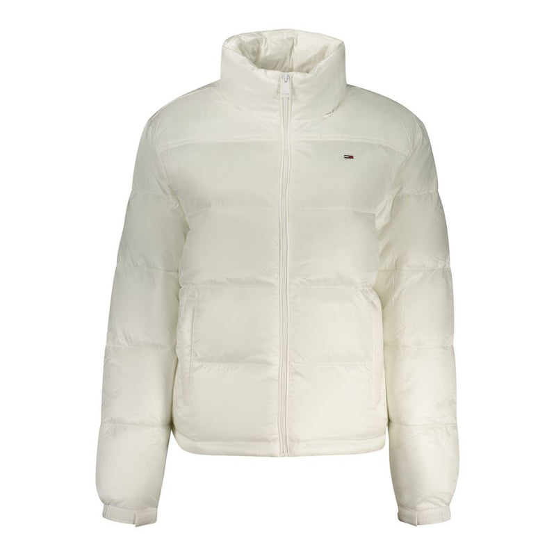 Tommy Hilfiger Women's White Polyester Jacket - Sustainable Style