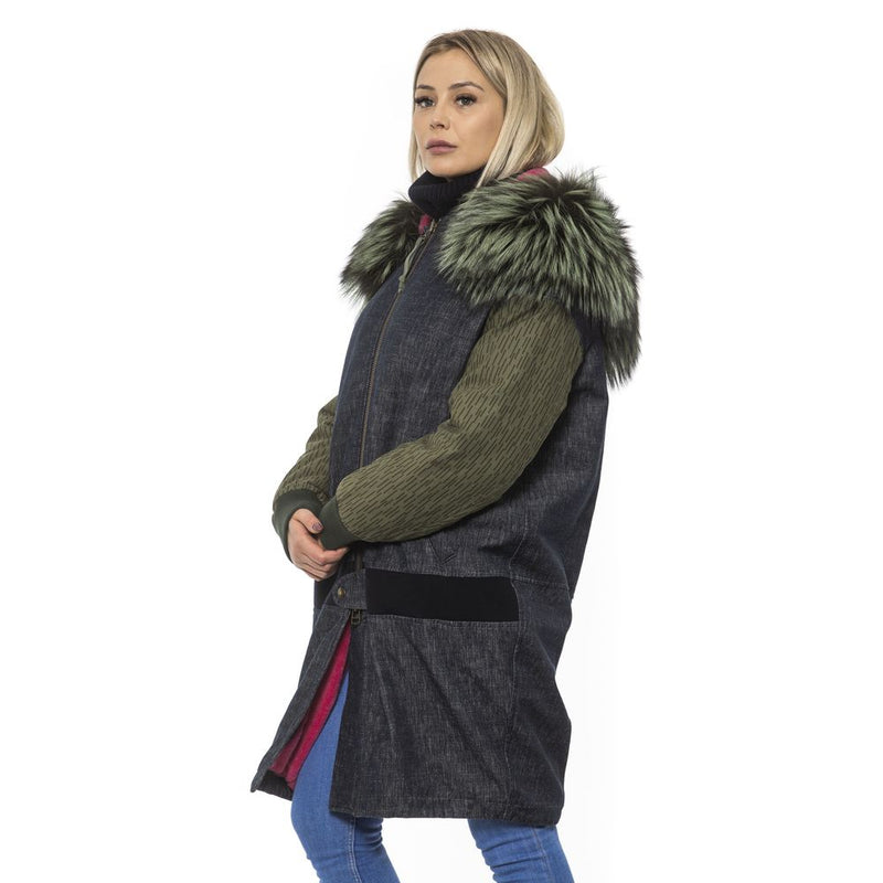 Veste Bomber en Cuir Grise Mr&Mrs Italy