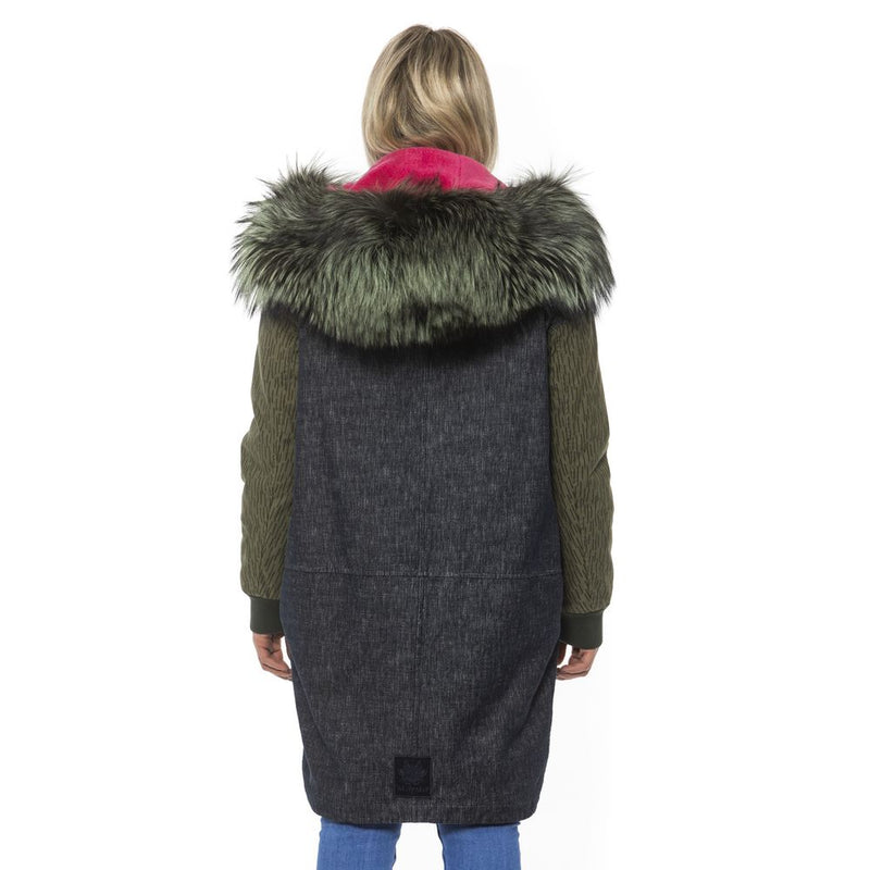 Veste Bomber en Cuir Grise Mr&Mrs Italy