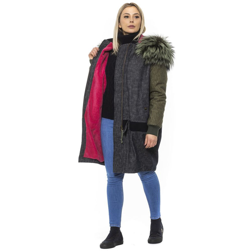 Veste Bomber en Cuir Grise Mr&Mrs Italy
