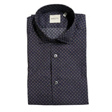 Bagutta Blue Cotton Slim Fit Shirt for Men