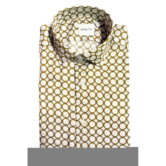 Chemise homme Bagutta blanche en viscose