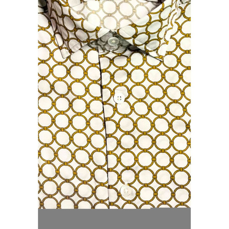 Chemise Slim Fit Blanche en Viscose pour Homme Bagutta