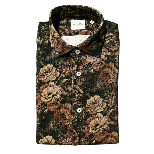 Chemise homme en coton multicolore de Bagutta