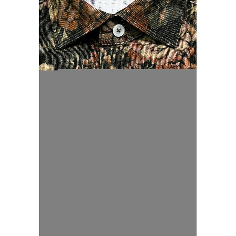 Chemise Slim Fit Multicolore en Coton Bagutta