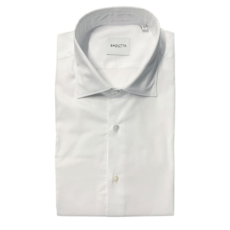 Chemise en Coton Blanc pour Homme Bagutta - Élégance et Confort